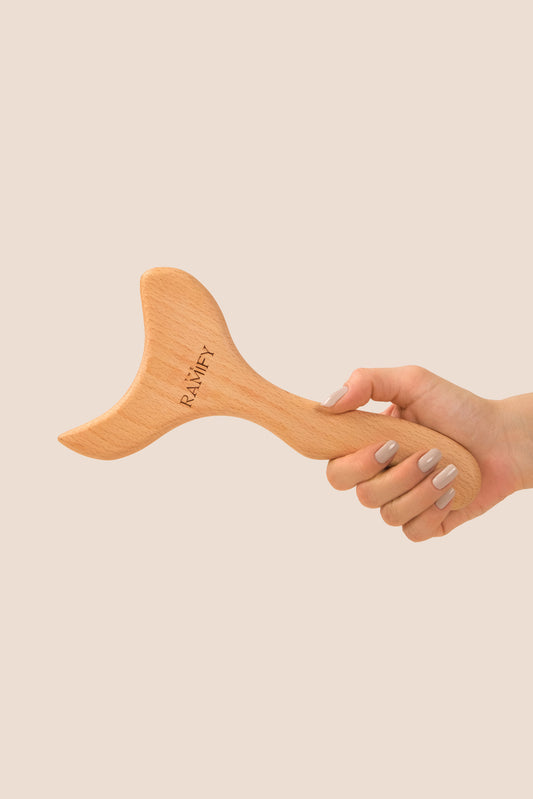 %100 Doğal Selülit Giderici Ahşap Masaj Aleti